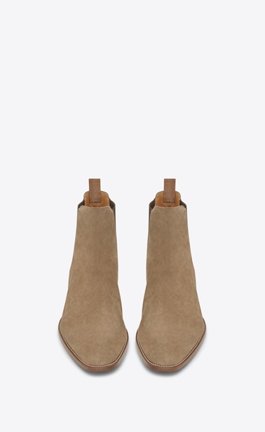 klassicher wyatt 30 chelsea stiefel aus tabakfarbenem wildleder